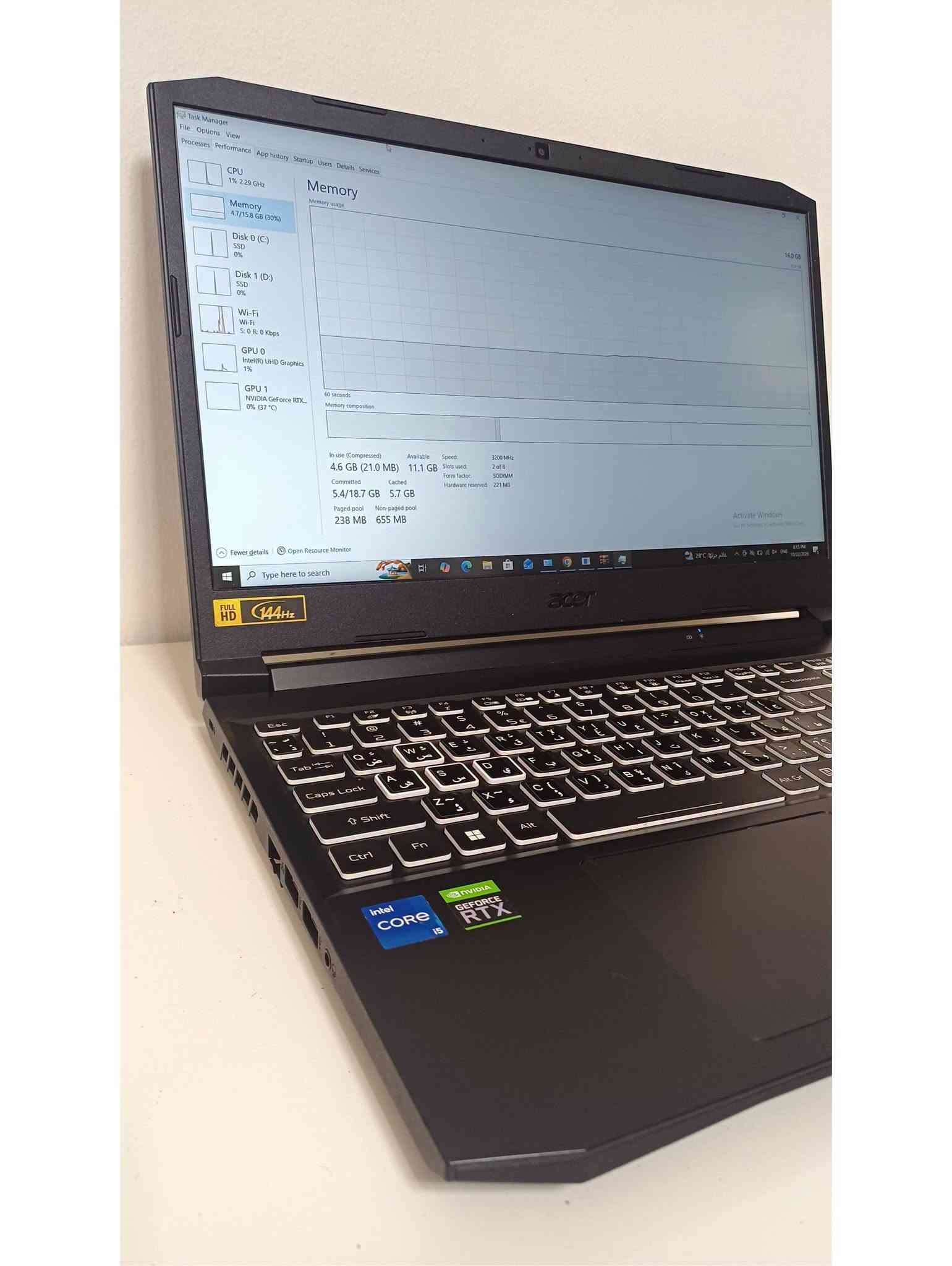 Acer Nitro 5 • i5-11400H • RTX 3050