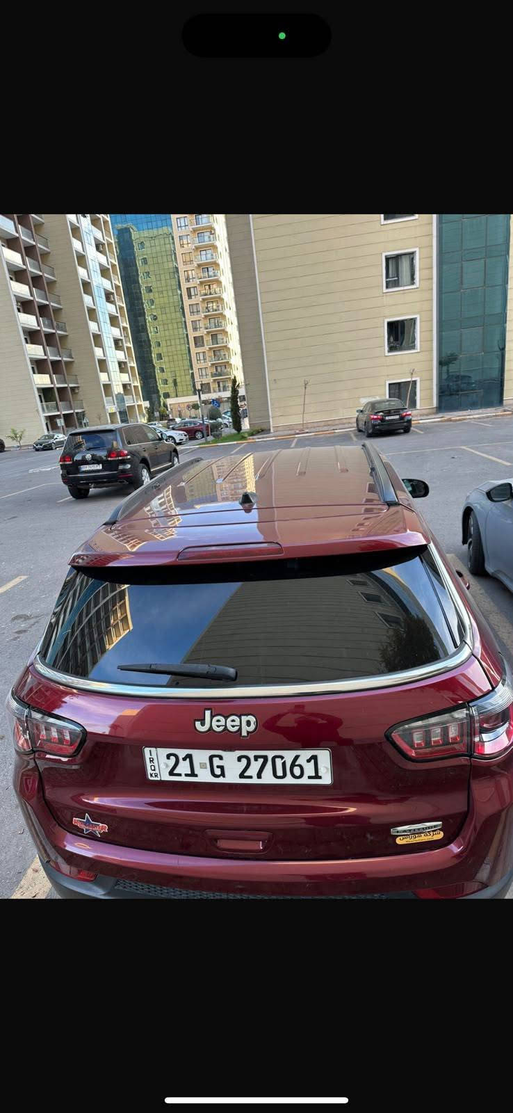 جيب كومباس موديل 2022 كلين فول فول سيارة حيل نظيف عل اخر بدون صبغ حتى دعاميات بشرط سيارة هزة وفحص جديد سنوية جديد مواصفات كشن جلد كشن هيتر رادار نقطة عمياء صندوق شفت وهواية مواصفات اخرى  سيارة موجود في كركوك *********** واتس اب سعر 145 ومجال كركوك, العراق
