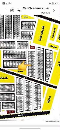 قطعة بالكفاءات قريبة من تبليط وديوان محافظة رقمها ٣٦١ بالخارطة سعرها 2...