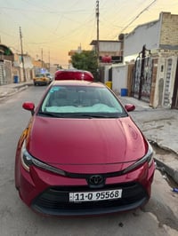 كورلا موديل 24  لون مميز ماروني   وارد امريكي حادثه فقط دعاميه خلفيه  ...