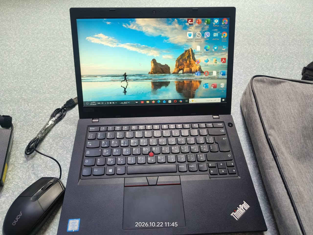 لينوفو ثينك باد L480 • i5-7300U vPro • ٢٥٦ جيجا NVMe