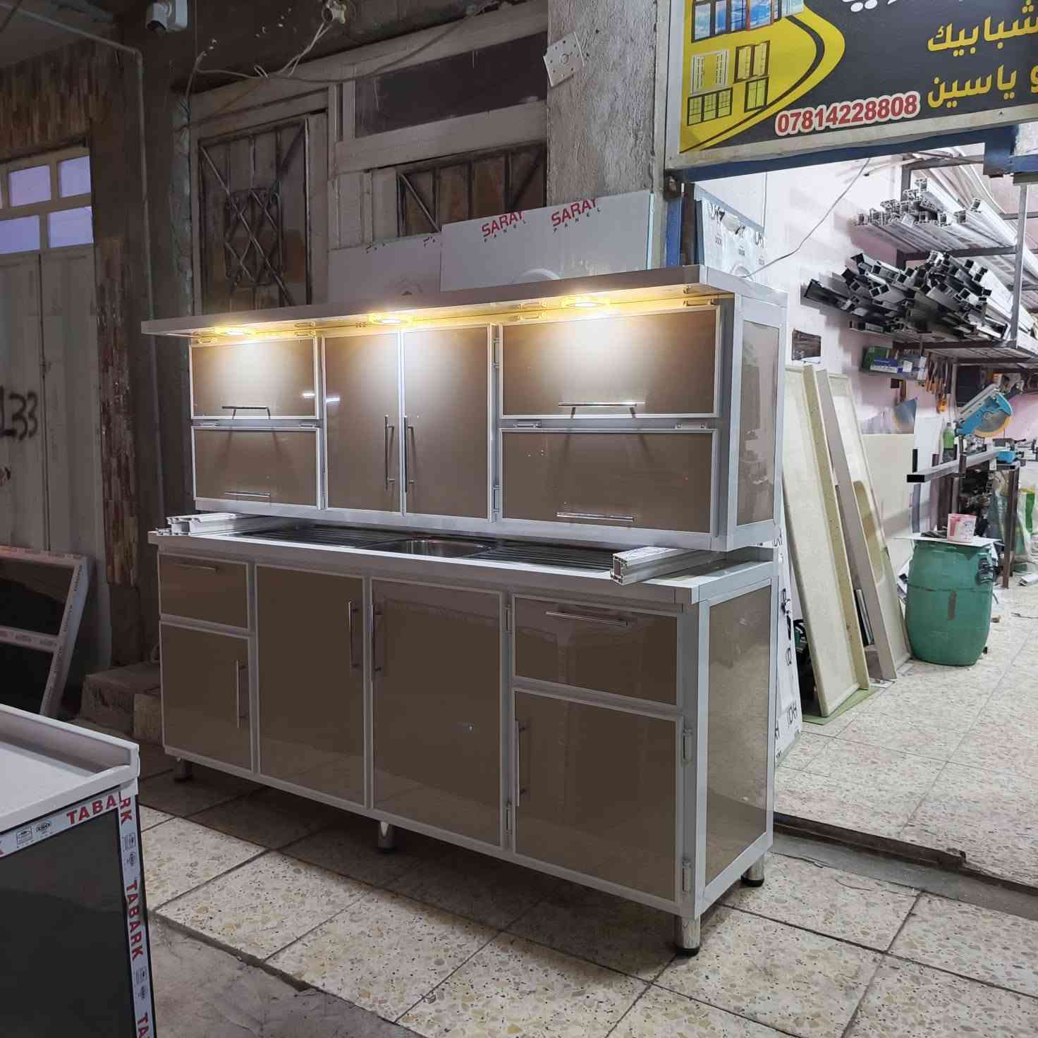 تم اكمال عمل كاونتر قياس مترين لون الشمباني الى زبونتنه العزيزه ام فراس معمل فرقان المطيري للمطابخ الحديثه  سبع البور شارع الالف مقابل اسواق بابا اشتريلي ***********
