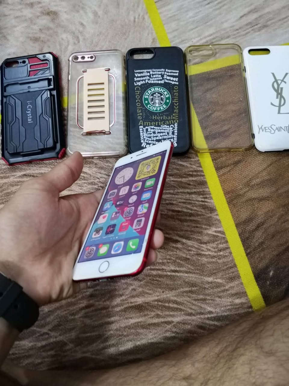 السلام عليكم ايفون 7بلاس  ذاكرة 128بطارية 🔋100 جهاز نضيف بي فطور خفيفة اسفل الشاشة ولبصة شغالة وكامرة دقة فول لونة دم الغزال السعر 100الف قفل مكاني سامراء القلعة الستفسار ***********موجود واتساب
