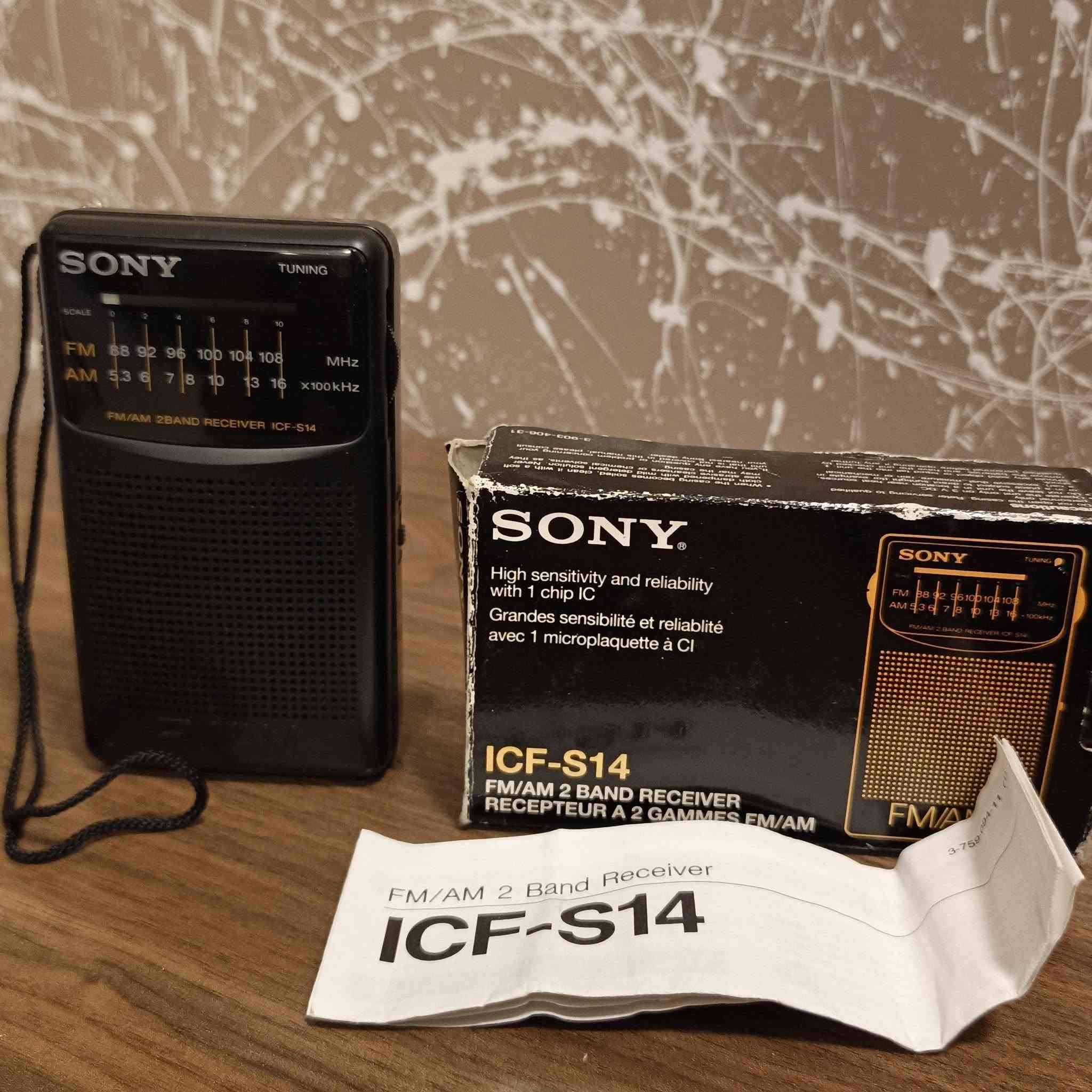 راديو📻SONY ICF_S14 FM/AM
راديو سوني موجتين بطاريات قلم 2 جدبد بالعلبه والكتالوك غير مستخدم صناعة الصين 🇨🇳المصدر الى امريكا.. سحب وصوت نقاوه.. السعر 55الف وبي مجال بسيط عنواني بغداد الكرخ..... 
*********** فقط واتساب ...
