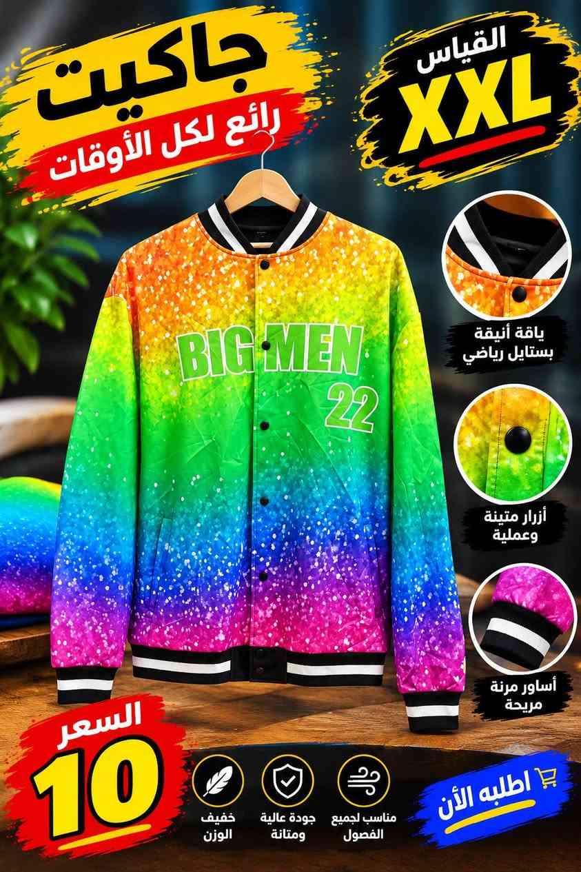 جاكيت • قماش ناعم • مقاسات M-XXL