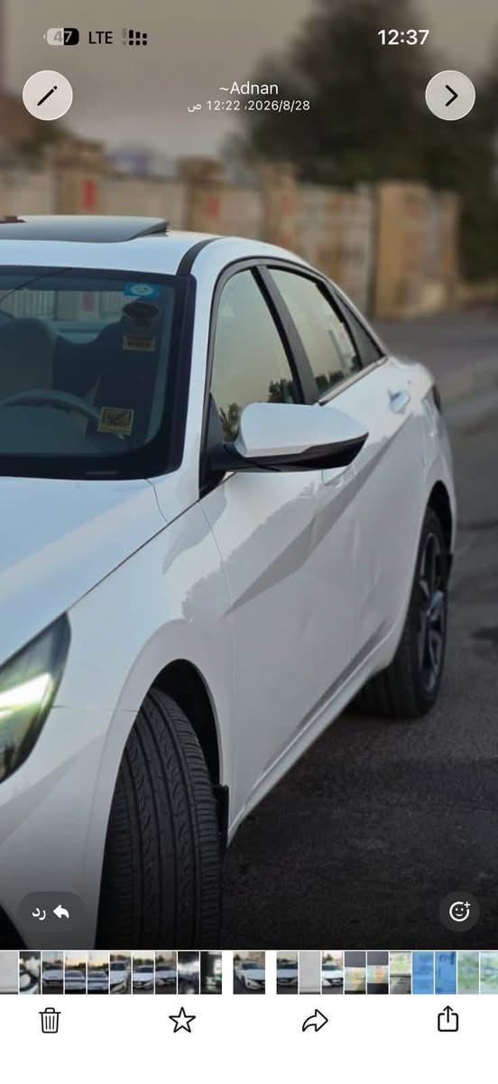 النترا ELANTRA 
2023 
خليجي
المسافة المقطوعة : 72.000KM 
فتحة 
حساسات 
مري شفط 
تبريد قطعتين
واير لس
مكينة 2.0 دوش المرغوب 
سيارة بدون صبغ بدون بارد 
بيه ملاحظات بسيطة
صدر جديد وتخم تايرات جديدة
العنوان بغداد   حي الحسين
رقم الهاتف : ***********
