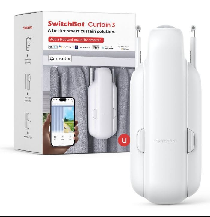جهاز  switchBot للبيع 
للفتح وغلق الستائر  و حسب استخدامك
تحكم عن طريق التطبيق يعني تتحكم مده التحرك وبتجاهين   الجهاز مثل ما واضح بلصوره هاي ملحقاته وكامل يشحن تايب سي ولجهاز مستخدم قليل جدا  
عنوان قضاء المدينه 
السعر 30الف مع التوصيل في المدينه فقط
للتواصل خاص او ***********
