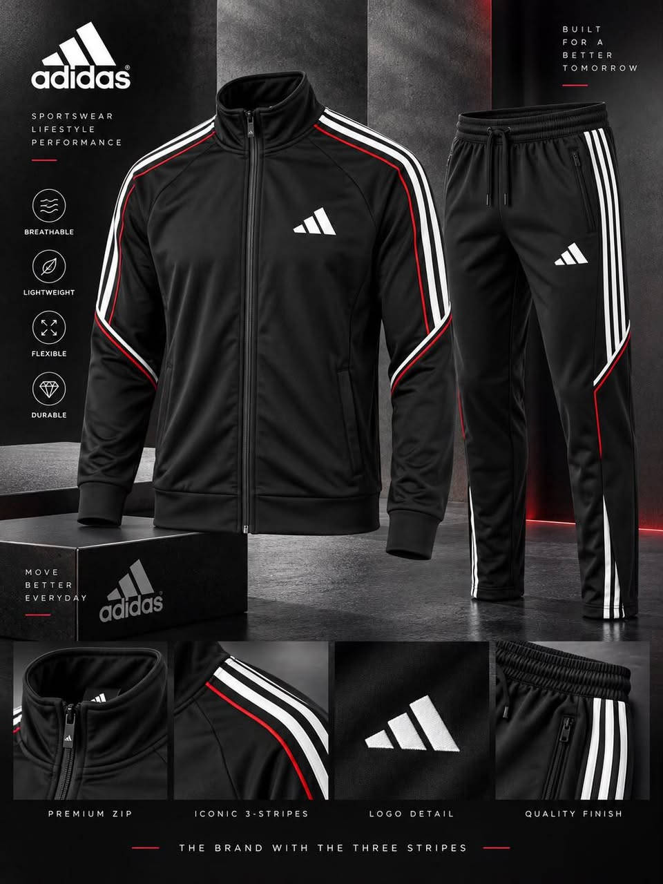 🔥وصل تراك شتوي خامة فول الفول ع الفحص 
🔥القياسات L,XL,XXL,XXXL
🔥سعر المفرد 30 الف والجملة 23 الف 
🔥عروض ما قبل الموسم 
🔥للحجز واتس *********** او خاص 
🔥يوجد توصيل لكل العراق ب5

نص مكتوب في الصور:
- adidas SPORTSWEAR LIFESTYLE PERFORMANCE BREATHABLE LIGHTWEIGHT FLEXIBLE DURABLE BUILT FOR A BETTER TOMORROW ADIDAS MOVE DIFFERENT PREMIUM ZIP ICONIC 3-STRIPES LOGO DETAIL HIGH QUALITY THE BRAND WITH THE THREE STRIPES
- adidas SPORTSWEAR LIFESTYLE PERFORMANCE BREATHABLE LIGHTWEIGHT FLEXIBLE DURABLE MOVE BETTER EVERYDAY BUILT FOR A BETTER TOMORROW PREMIUM ZIP ICONIC 3-STRIPES LOGO DETAIL QUALITY FINISH JUST DO IT.
- BUILT FOR A BETTER TOMORROW
- adidas
- SPORTSWEAR
- LIFESTYLE
- PERFORMANCE
- BREATHABLE
- LIGHTWEIGHT
- FLEXIBLE
- DURABLE
- MOVE BETTER EVERYDAY
- PREMIUM ZIP
- ICONIC 3-STRIPES
- LOGO DETAIL
- QUALITY FINISH
- THE BRAND WITH THE THREE STRIPES
- MOVE
- DIFFERENT
- HIGH QUALITY
- NIKE SPORTSWEAR LIFESTYLE PERFORMANCE BREATHABLE LIGHTWEIGHT FLEXIBLE DURABLE MOVE BETTER EVERYDAY PREMIUM ZIP DETAIL DESIGN LOGO DETAIL QUALITY FINISH JUST DO IT.
- NIKE SPORTSWEAR LIFESTYLE PERFORMANCE BREATHABLE LIGHTWEIGHT FLEXIBLE DURABLE NIKE MOVE BETTER EVERYDAY NIKE JUST DO IT. PREMIIUM ZIP DETAIL DESIGN LOGO DETAIL QUALITY FINISH THE BRAND WITH THE SWOOSH
- NIKE SPORTSWEAR LIFESTYLE PERFORMANCE BREATHABLE LIGHTWEIGHT FLEXIBLE DURABLE JUST DO IT MOVE BETTER EVERYDAY PREMIUM ZIP DETAIL DESIGN LOGO DETAIL QUALITY FINISH THE BRAND WITH THE SWOOSH
- NIKE SPORTSWEAR LIFESTYLE PERFORMANCE BREATHABLE LIGHTWEIGHT FLEXIBLE DURABLE MOVE BETTER EVERYDAY NIKE JUST DO IT. PREMIUM ZIP DETAIL DESIGN LOGO DETAIL EMBROIDERY THE BRAND WITH THE SWOOSH