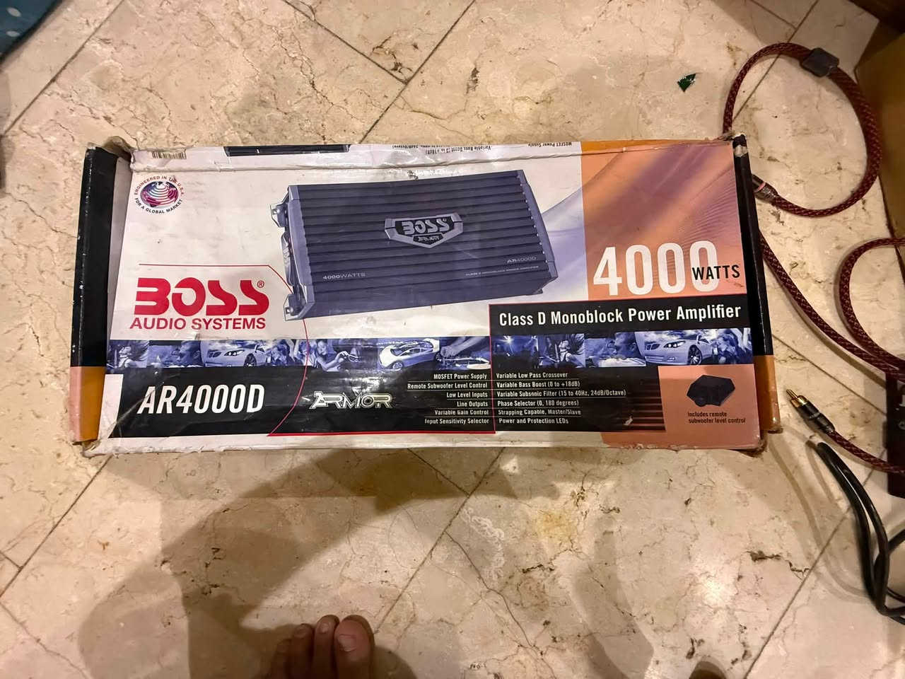 السلام عليكم
امبلي فاير مونو بلوك BOSS armor 4000
مستخدم فترة قليلة كلش الجهاز نضيف بعده جديد 
3000 واط ارمس 
***********
مكاني بغداد الزعفرانية ومتوفر توصيل
