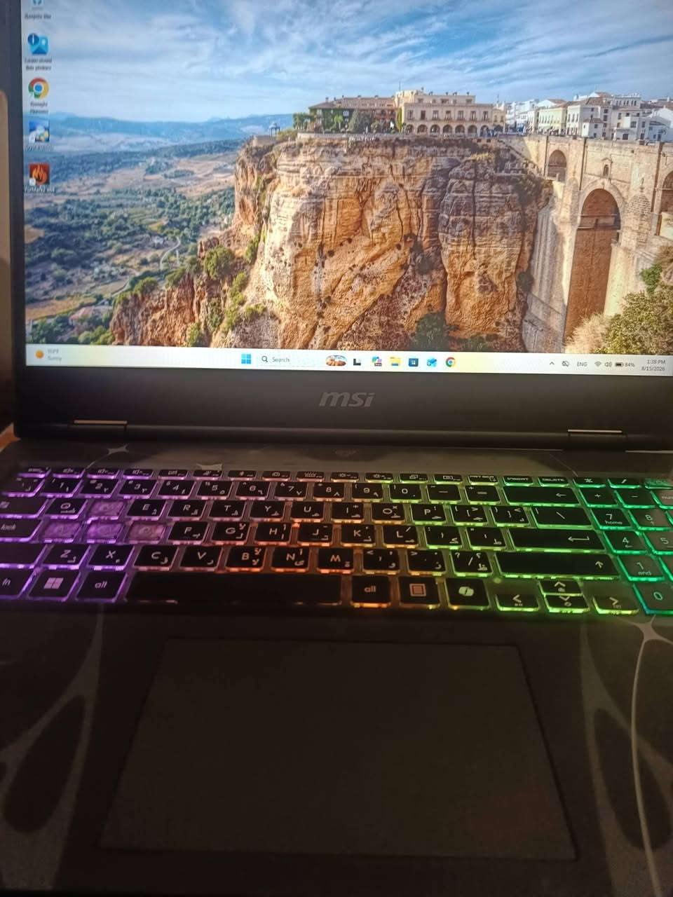 Msi cyborg 15
معالج انتل core 7 240H
معالج جيل 15th
كرت شاشة RTX 5060 8G
الرام DRR5 16G 
التخزين 1T NVMe sdd
الشاشة 15.6 FHD 144HZ
مكاني بغداد 
السعر مليون و575
ملحقات كاملة مع الكارتونة 
رقمي ***********

