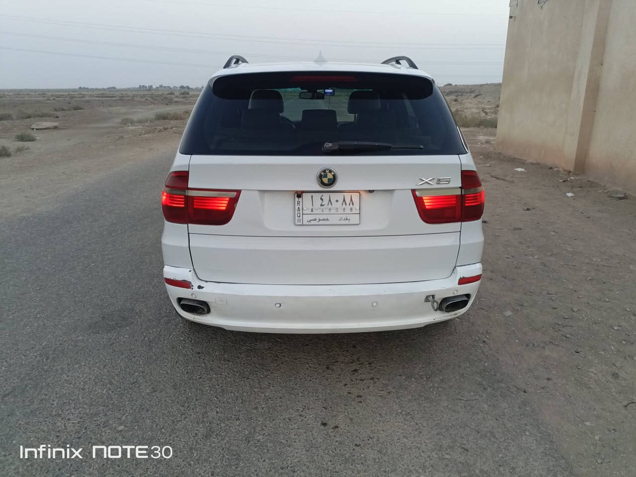 السلام عليكم انضف واجدد سياره بهذا الموديل X5 2007 مكينه v8 4.8 ارغب مكينه ب BMW  سياره نضيفه جدآ ماشيه 200 الف سياره فول مواصفات بانوراما كشن جلد+ تدفئه حساس امامي خلفي تبريد ثلج لايت داينمك  شاشه لمس االسياره فول والجناي يعرف وارد امريكي سونار مرفق وي الصور رقم بغداد بسمي تحويل مباشر سعر 135 وبي مجال مكان ناصريه/قلعه سكر 
***********

نص مكتوب في الصور:
- Infinix NOTE 30
- المستنصرية
- لفحص السيارات بأحدث الاجهزة
- صبغ
- تعديل بارد
- تبديل - مفتوح
- خدوش
- معجون
- تصبغ
- بنليكر
- بانوراما
- اسم الزبون: فرحان عبد الرزاق
- نوع السيارة: bmw
- سنة الصنع: 2007
- رقم العجلة: 48088
- تاريخ الفحص: 2023/12/29
- وقت الفحص: 5:15
- هاتف الزبون:
- مفتوح
- ملاحظات: تصليح تحت الباب الخلفي الايمن
- نخلي مسؤوليتنا بعد انتهاء الفحص
- وتسليم التقرير الى الزبون
- الفرع الأول : بغداد المستنصرية - مقابل جامع الملا حويش - نزلة وزارة المالية
- الفرع الثاني : السليمانية - المنطقة الصناعية - خلف كراج بغداد
- ***********٦:٥٢ ٢٠٢٤/٠١/٣٠
- Infinix NOTE30
- ١٥:٢٧ ٢٠٢٤/٠١/٢١