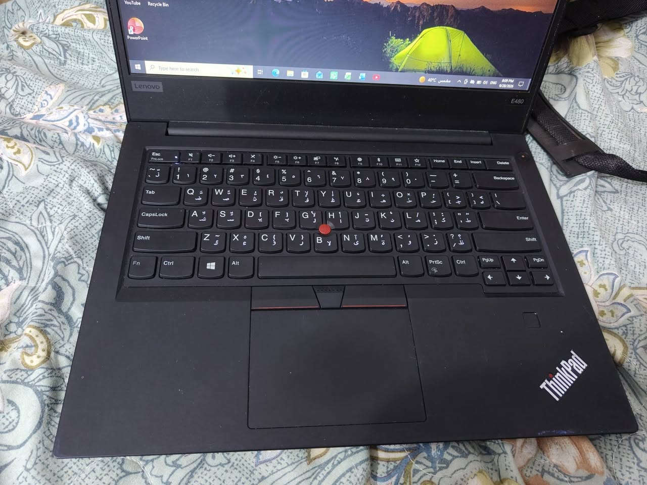 بـ220 ألف فقط 🔥 لابتوب Lenovo ThinkPad E480 جيل سابع
المعالج: Intel Core i5 جيل سابع
الرام: 8GB
التخزين: SSD 256GB
الشاشة تنفتح 180 درجة
نظيف ومناسب للدراسة وجميع البرامج
مع الشاحن والجنطة
للاستفسار والتواصل: ***********
