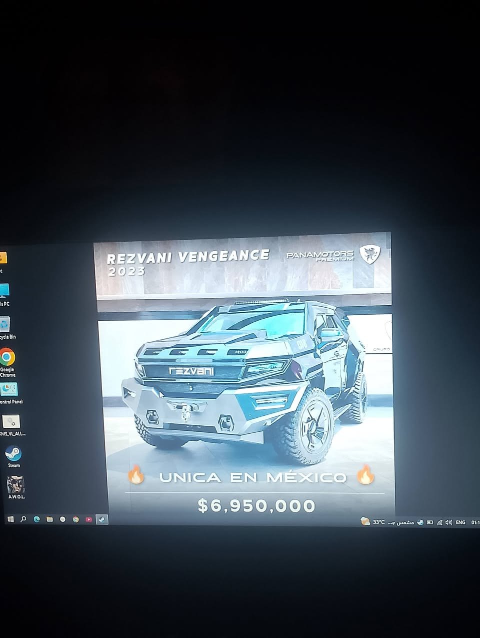للبيع لابتوب كروم بوك معدل عليه
منصب عليه وندوز10 برو ذاكره 16 رام 4 بي يوتيوب وبي حساب ستيم للالعاب منزل بي وحده وتكدرون تنزلون بعد العاب بس لازم طور ذاكره جهاز نضيف ومرتب المنافذ كله شغاله وياه شاحنه وكيبل اصلي جديد وشحن دوم وياك 8 ساعات اذا تقوله  سبب للبيع اريد. اشتري تلفون جديد سعره 75الف وبيه مجال مكاني الحسينيه ***********

نص مكتوب في الصور:
- REZVANI VENGEANCE 2023 PANAMOTORS PREMIUM UNICA EN MÉXICO $6,950,000
- STORE LIBRARY COMMUNITY RSOLZHAR77 https://store.steampowered.com/ Categories Ways to Play Special Sections Search the store SOLASTA CROWN OF THE MAGISTER -90% $14.99 $1.49 USD STEEP -95% $23.99 $1.19 USD ASC THE WITCHER 3 WILD HUNT REMASTERED -50% $34.99 $17.49 USD NO MAN'S SKY -60% $26.99 $10.79 USD Flight Simulator 2024 -30% $69.99 $48.99 USD SCI Add a Game Downloads - 1 of 1 Items Complete 33°C مشمس