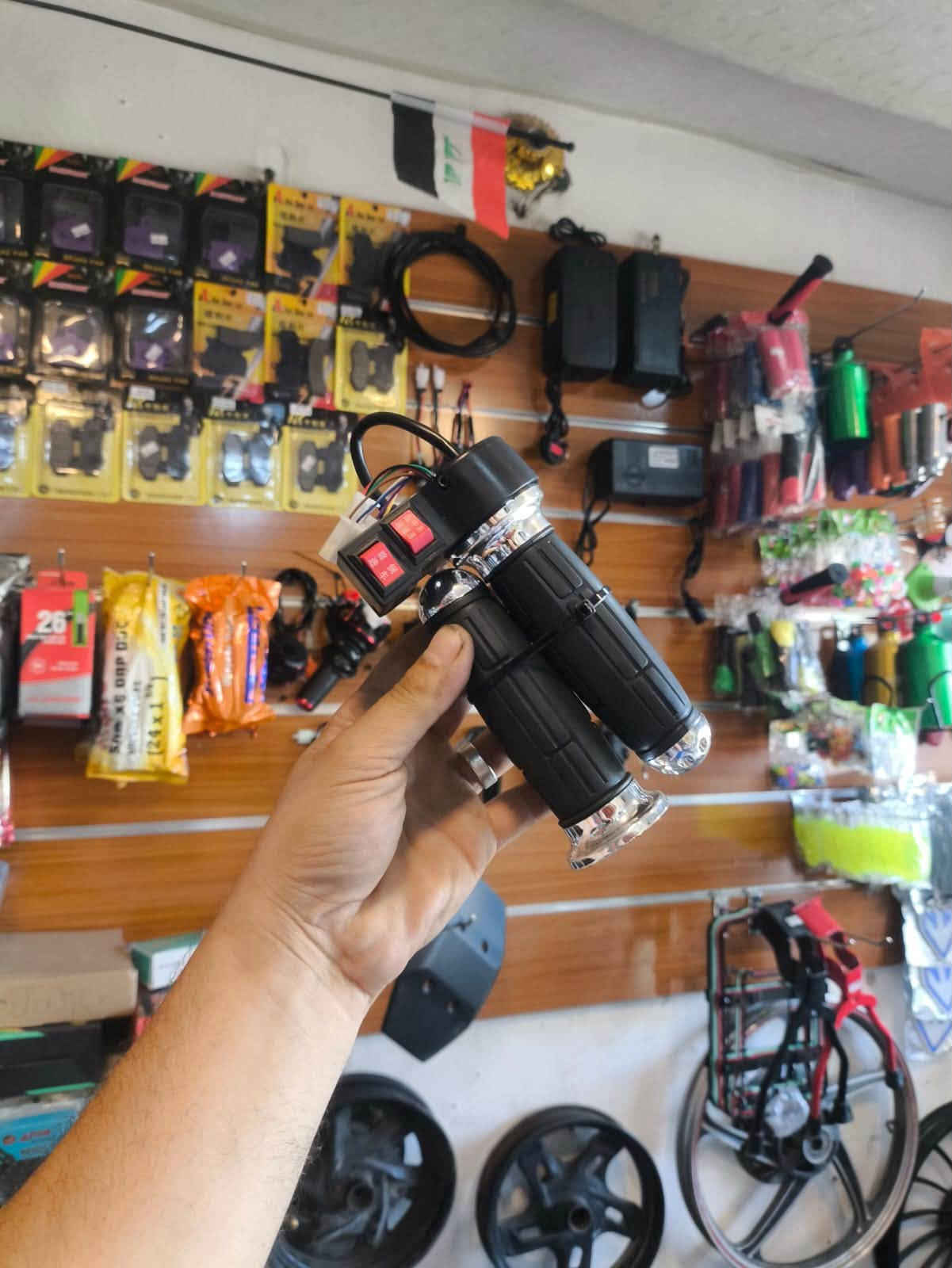 🏍️⚡ عطل بدراجتك؟ لا تخلي مشوارك يوقف… خليها على VELO CENTER!
🔧 تشخيص دقيق • صيانة احترافية • أداء يرجع مثل ما تحب

VELO CENTER
مركز متخصص بصيانة وتصليح الدراجات الكهربائية.

• صيانة وبرمجة Controllers
• تشخيص الأعطال الكهربائية
• فحص وتبديل البطاريات
• تصليح الإنارة والهورن والإشارات
• تبديل التايرات وقطع الغيار

📏 القياسات المتوفرة:
3.00-10 • 3.50-10 • 90/90-12 وغيرها حسب الطلب.

━━━━━━━━━━━━━━━━━━

📍 حي الجهاد – منطقة الألفين
شارع حسينية الزهراء

📵 الخاص مغلق
📲 للحجز والاستفسار حصراً عبر واتساب:
https://wa.me/9647883518752

⚡ VELO CENTER
احتراف بالصيانة… وثقة بكل مشوار.

نص مكتوب في الصور:
- صيانة وقطع غيار
- الدراجات الكهربائية
- ***********
