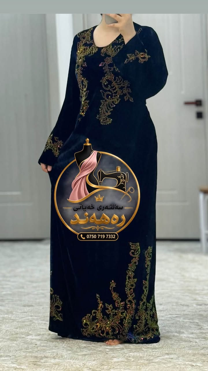 قميص أزرق • تفصيل • خياطة ماهرة