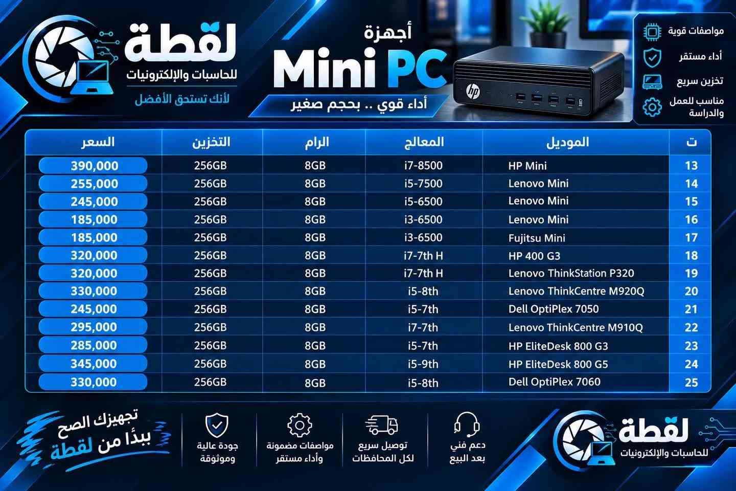 ميني بي سي • رام 8GB • SSD 256GB