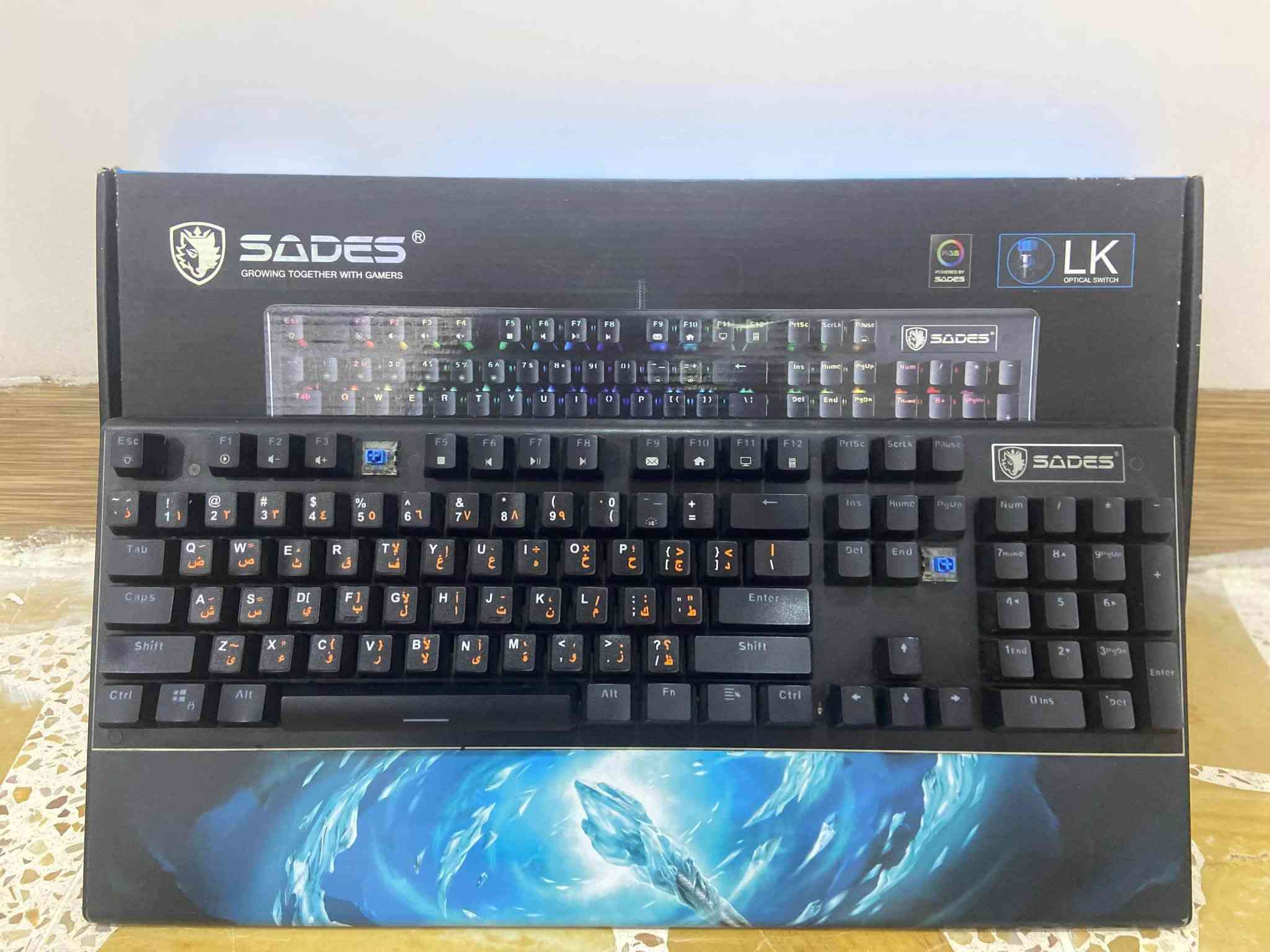 كيبورد SADES • ماوس Logitech G400s • نظيف وشغال