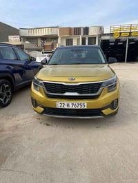 كيا سلتوز فئة (SX) 2021 وارد امريكي   اللون ذهبي  محرك 1600 تيربو رقم ...