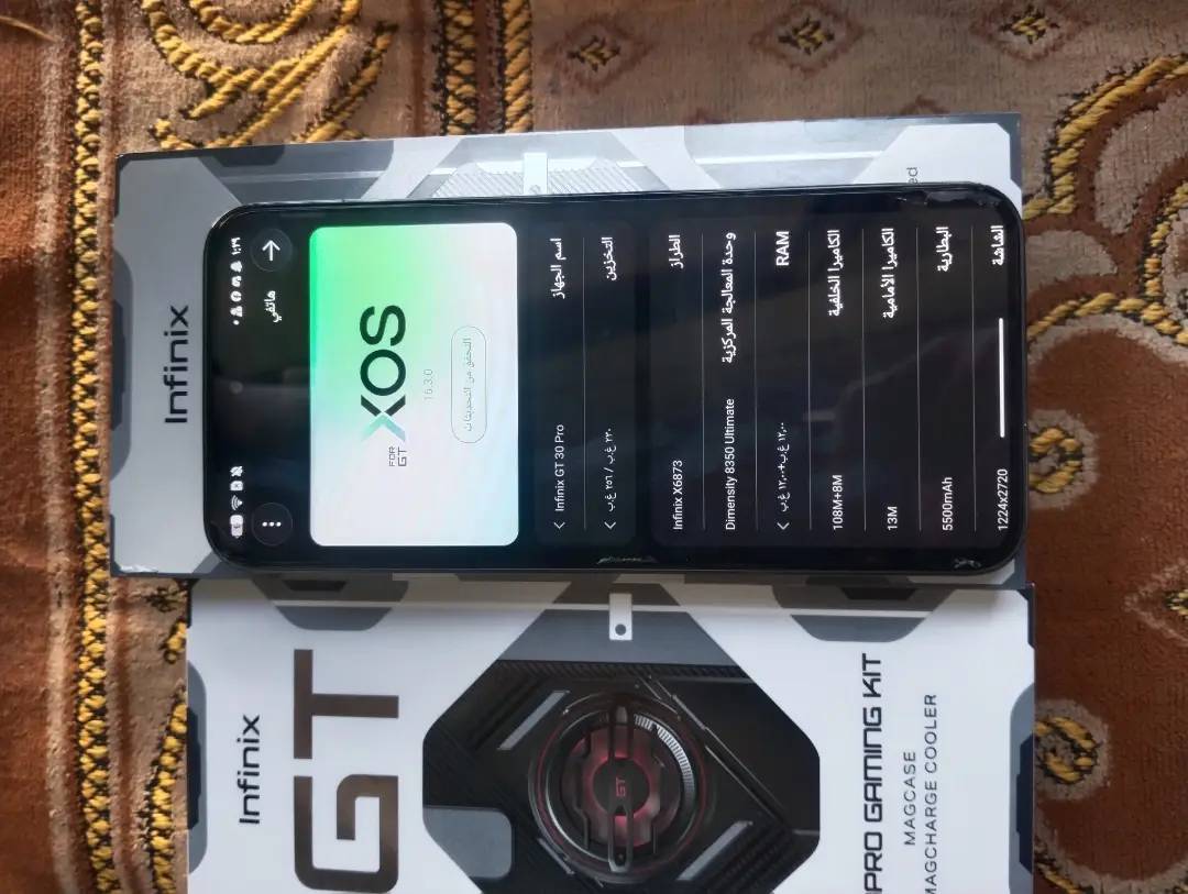 انفنكس GT30 برو • نضيف • مستخدم ٣ أشهر