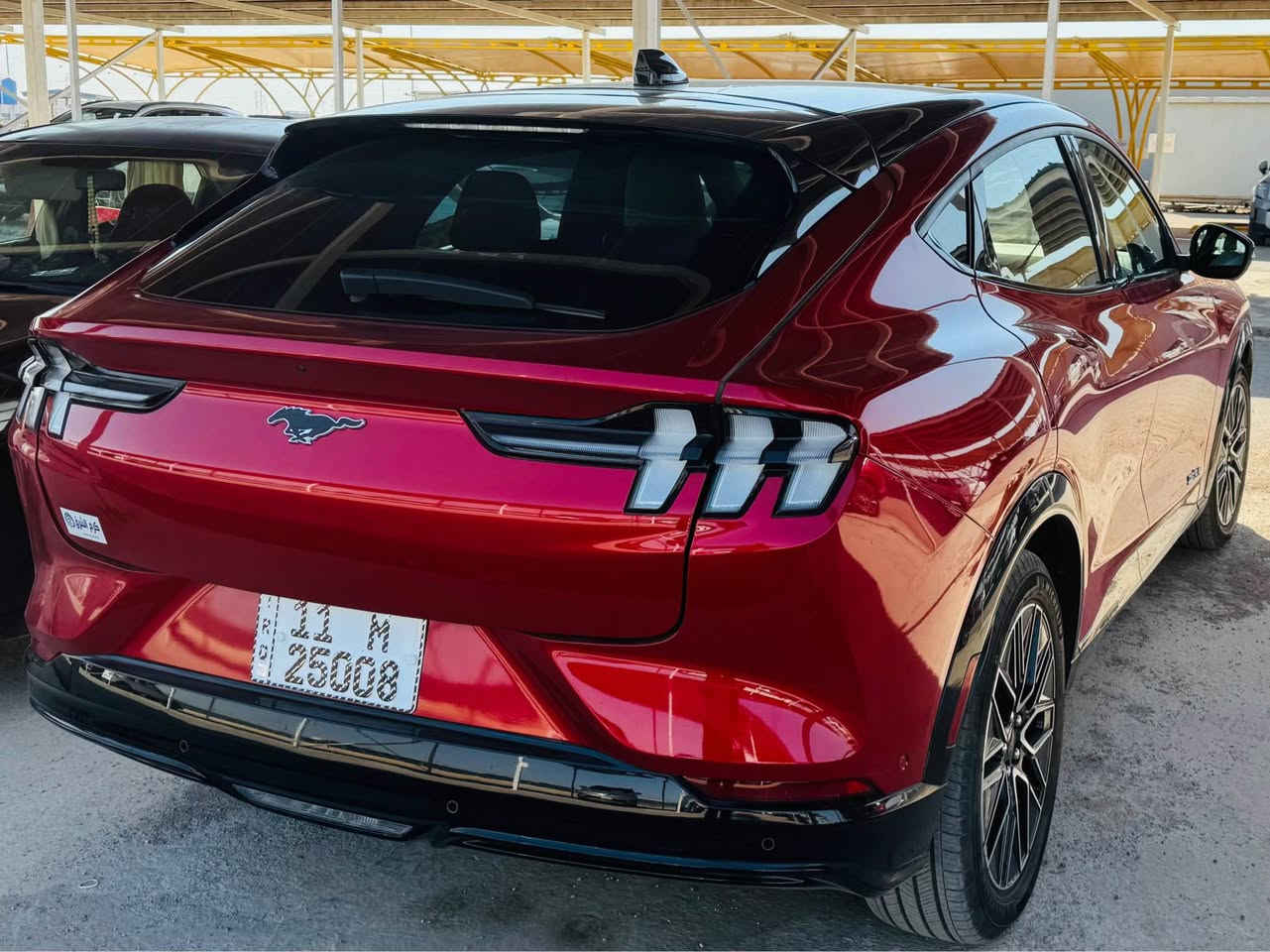 ‏FORD MUSTANG MACH-E فورد  2024 موستنك ماك
فول مواصفات 
‏Full Electric | كهربائية بالكامل
رقم بغداد 
السيارة بحالة الوكالة ماشية 11 الاف
اللون: أحمر من الدخل ابيض واسود
المواصفات : بصمة فتح وتشغيل/ مثبت سرعة/  ترحيب /
شاشة بحجم 15,5 بوصة/ 3أنظمة قيادة/ Navigation / أضوية زنون/ كشافات ضباب LED/ غمازات على المري/ مري كهرباء/ بلوتوث/ سنتر لوك/ زجاج كهربائي (Full Auto)/ مثبت سرعة/ جنط قياس 20 
بانوراما |panorama view 
حساسات أمامية وخلفية | Front & Back sensors 
صندوق كهربائي | Electric Back Door 
انارة داخلية مخفية | Concealed interior lighti
كاميرا 360 | cameras 360 
رادار تفاعلي ذكي | Adaptive cruise control 
كراسي جلد | Leather seats 
كرسي مدفأ | Heated seat
كراسي كهربائية | Electric seat
كرسي ذاكرة | memory seat
نقط عمياء | Blind spot 
مري جانبية قابلة للطي | Foldable side mirror
شاحن لاسلكي | wireless charger 
‏B&O sound system | نظام صوتي B&O
‏Apple CarPlay 
‏Android Auto 
مكانها بغداد
السعر : 215$

*********** بغداد, العراق

