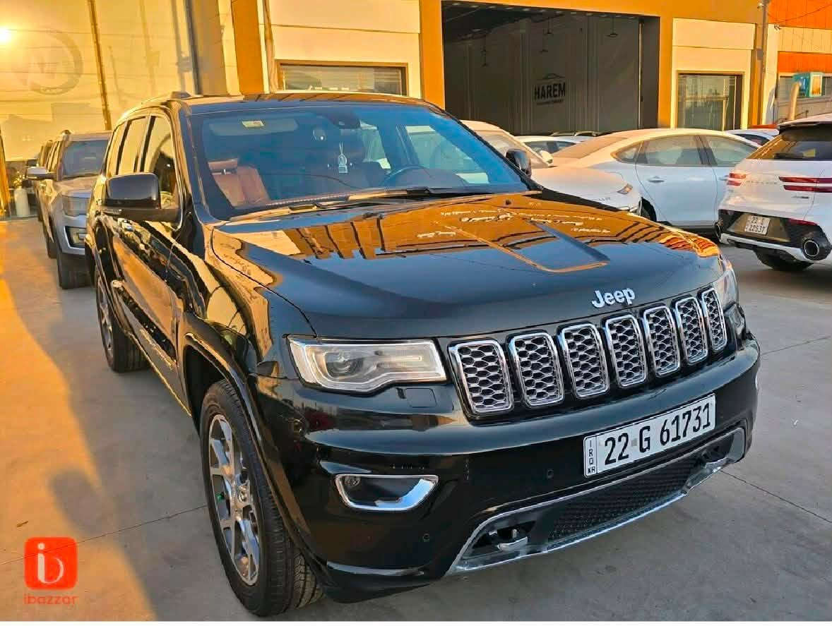 موديل ٢٠٢١ Jeep grand Cherokee
سيارة وكالة شريكة هارلم 
مواصفات فول over land 
سيارة بيها جاملخ سائق صبغ 
محرك كير شرط 
رقم سنويه جديد باسمي
مكان سيارة أربيل 
 واتساب ***********

