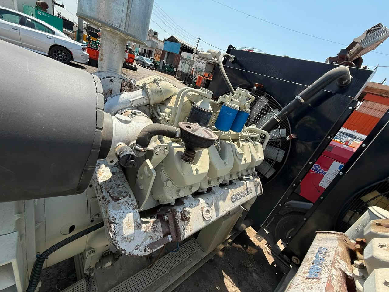 السلام عليكم
سكانيا 143 بلادي مولده اوربي 
500Kva 
ساعات العمل قليل جدا 
نظام اوتو حمايه فول اوتماتيك
وضع بلاد شركة  
أربيل صناعه جنوبيه 
نظام اوتو حمايه فول اوتماتيك
وضع بلاد شركة  
🚚يوجد توصيل الى جميع المحافظات وبضمان🚚
🚚كياندن هةية بو هةموو شاركان بةكرينتى🚚
 للاستفسار:
 ابو علي 
***********
***********
***********

