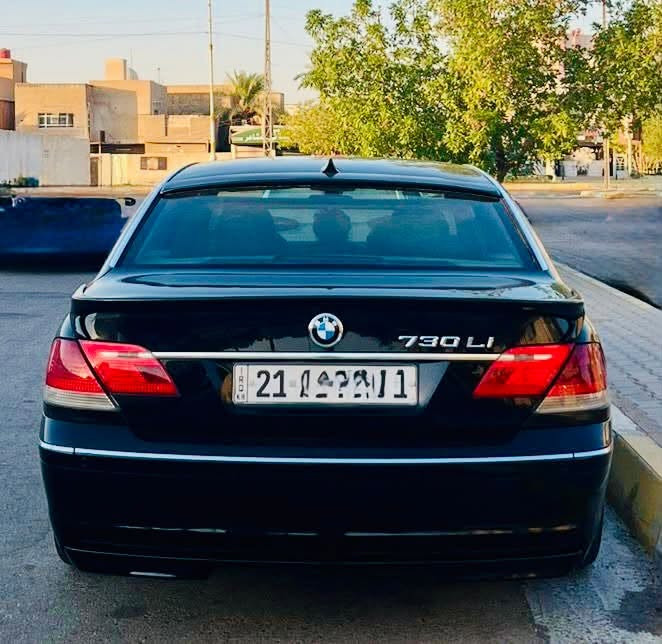 السلام عليكم 
مكلف بالنشر

bmw 730 li 2008 
خليجية 
لون اسود ملكي
داخل اوف وايت
تدفئة وتبريد بالكشنات
شاشة كبيرة
5 بردات
سي دي چنجر+aux 
ابواب شفط 
لايت زنون 
حساسات امام وخلف 
مرايا كهربائية  معتمة
فتحة سقف
رقم سليمانية 
عداد المسافة 107 الف كم حقيقي 
صبغ ثلاث قطع بدون حادث بدون معجون بدون فتح
منظومة التبريد جديدة
حدادية امامية وخلفية جديدة بالكامل 
السيارة نقصها abs 
مكان السيارة كربلاء 
السعر المطلوب 143 
رقم صاحب السيارة: ‭***********‬
