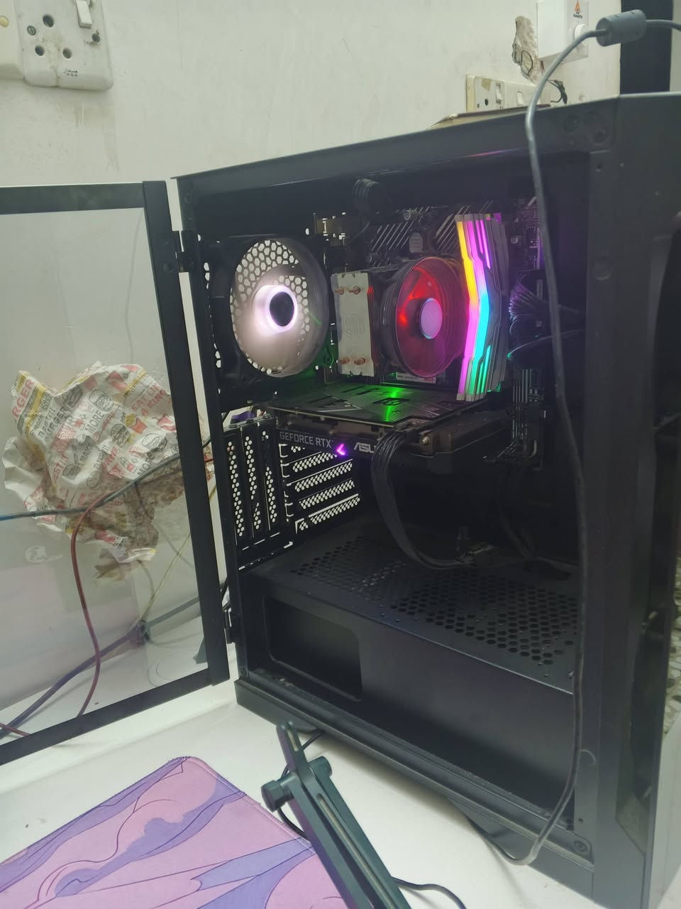 السلام عليكم تجمعه للبيع تجي تاخذها من باب البيت توصيل لا يوجد
RTX 3060 12GB ASUS

CPU I5 10400F

RAM DDR4 16 GB RGB 3200

HARD M.2 للنضام 128
Ssd 1 TB
HHD 1TB

البورد B510M-E
Power 650 
شرط تفحص حراره القطع وانطيك ضمان من باب البيت سعر الكيس 925

الشاشه GAMON 27  180Hz
2K
بعدها جديده مع الكارتونتها. سعرها 200
العنوان بغداد الشعلة اخذ سكرين المنشور ودزلي واتس اب فقط ***********
