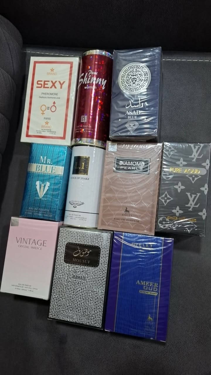 سلام عليكم عندي هاي العطور كل مجموعه ١٠ قطع سعر مناسب جدا
للتواصل على الخاص 
اول على الرقم ***********
