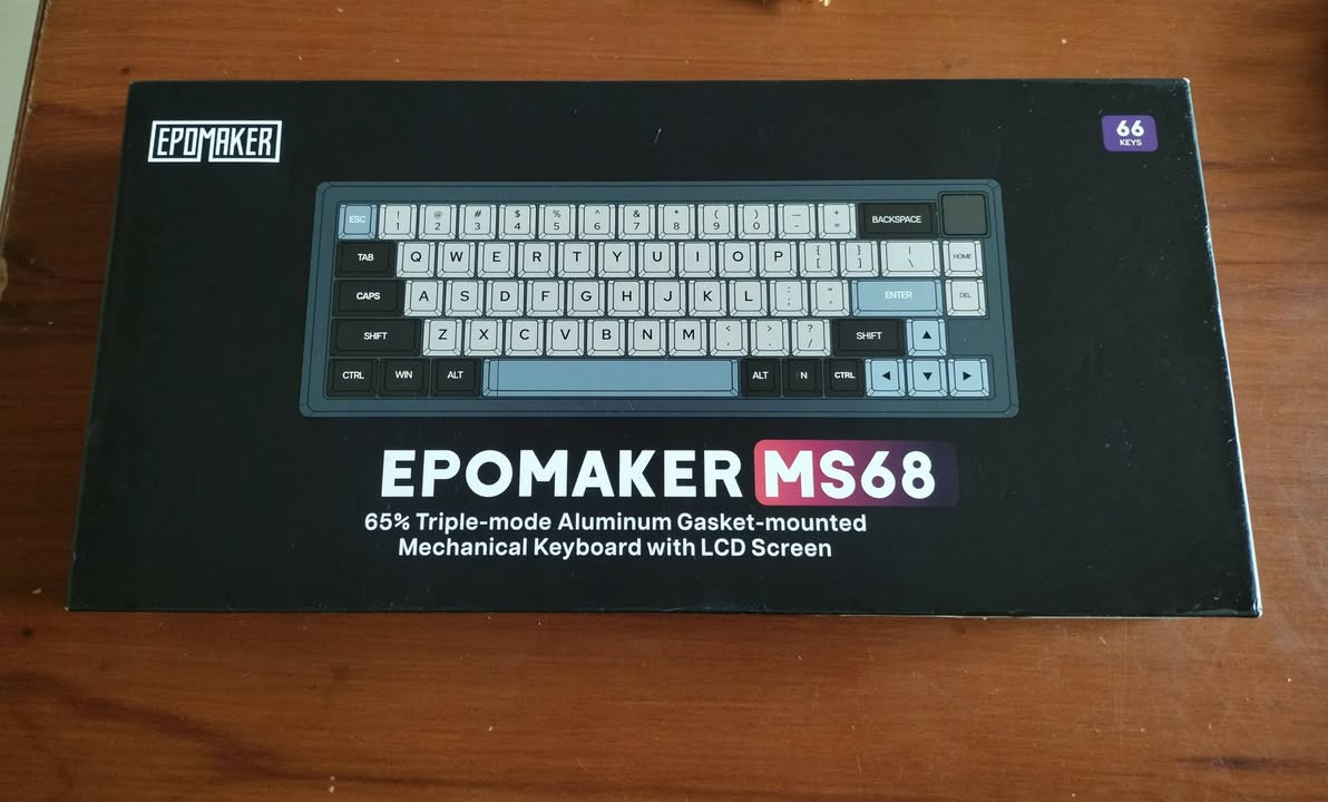 كيبورد إيبوماكر MS68 • ٦٥% مدمج • شاشة LCD