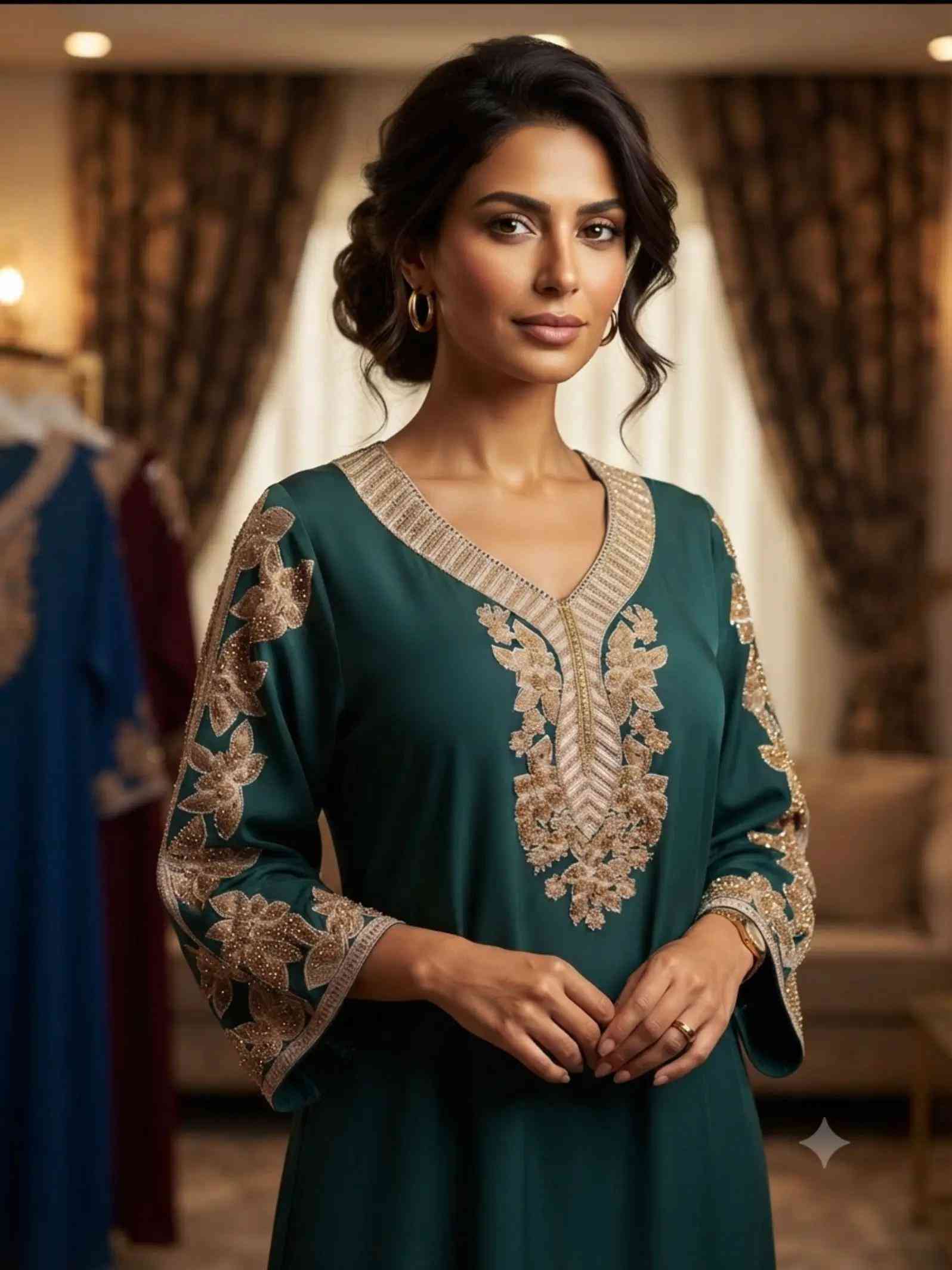 كشمير مطاط اصلي ماركة حجز واتسات *********** يوجد توصيل جميع محافظات العراق سعر قطعه 10 الف 

نص مكتوب في الصور:
- حجز واتساب *********** كشمير مطاط اصلي كلوش سعر قطعه 10 الف