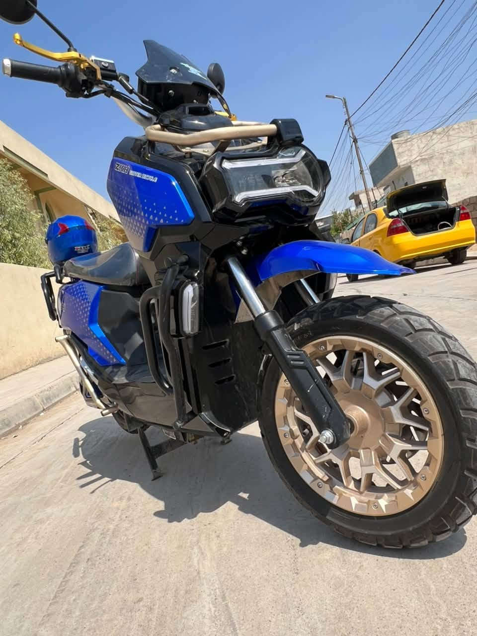 اباتشي جيل 5 ( 2026)
اللون الازرك وذهبي مميز
وبطارية العدد 6 كرافين 38 امبير مسطرة 
بريك رياضي دهن 
درع حماية كامل 
تاير جبلي 120 - 70 - 12 
شاشة ذكيه تقرء العطلات
ملف 3000 واط نحاس اصلي

سرعه حقيقي 88 
دبل اشارة - نظام بك 
تمشيك 80 كيلو 
دبل سويتج وبصمة
ماشي 1450 فقط 
السعر 1300 وبي مجال قليل
الرقم اتصال : ***********
واتساب: ‪+964 774 905 3348‬
