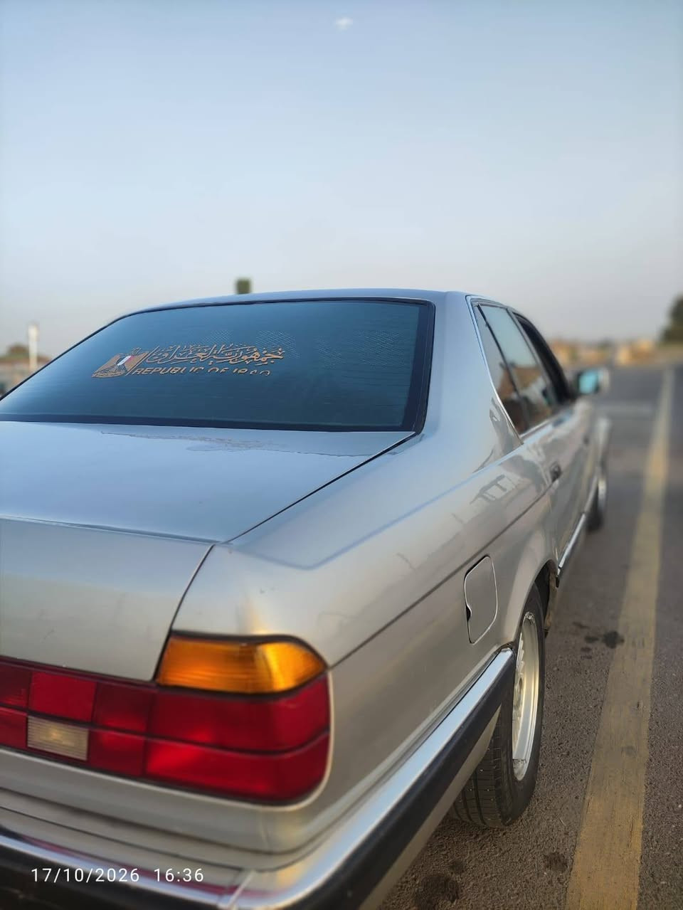 بي ام 735 • رقم نينوى • تاير جديد