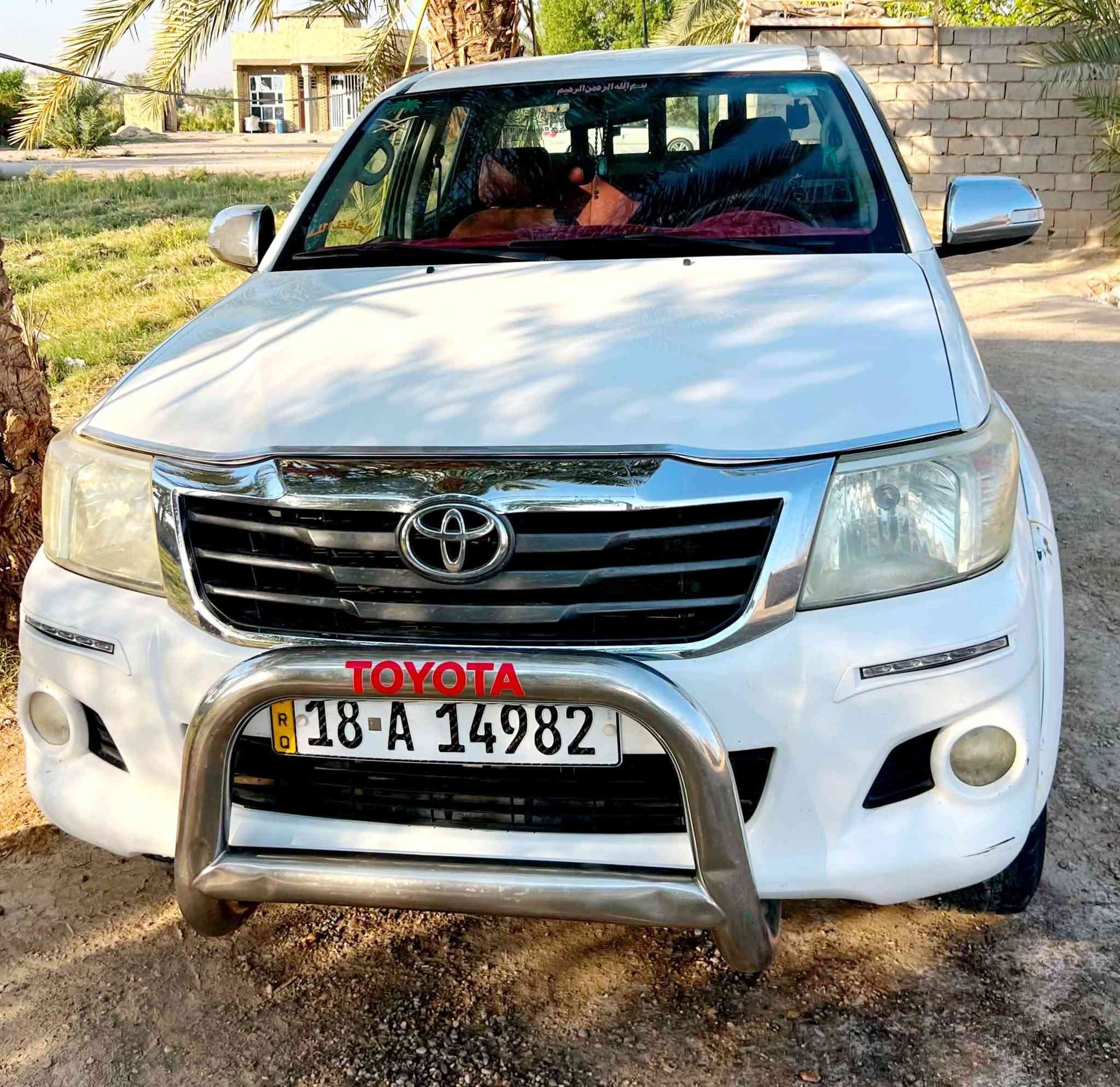 السلام عليكم
تيوتا هايلوكس4×4 فور ويل
موديل 2014 كويتي كير عادي
 رقم بابل الدولي كير ومحرك وحداديه وتخم تاير وكهربائيات وتبريد كله جديد 
مبدله الدعاميه لأماميه وبيها بارد كد شبر بالباب الباقي كفاله 
للبيع او المراوس بفور ويل تماتيك
العنوان بابل الشوملي 
للأستفسار اكثر لأتصال على الرقم
***********
