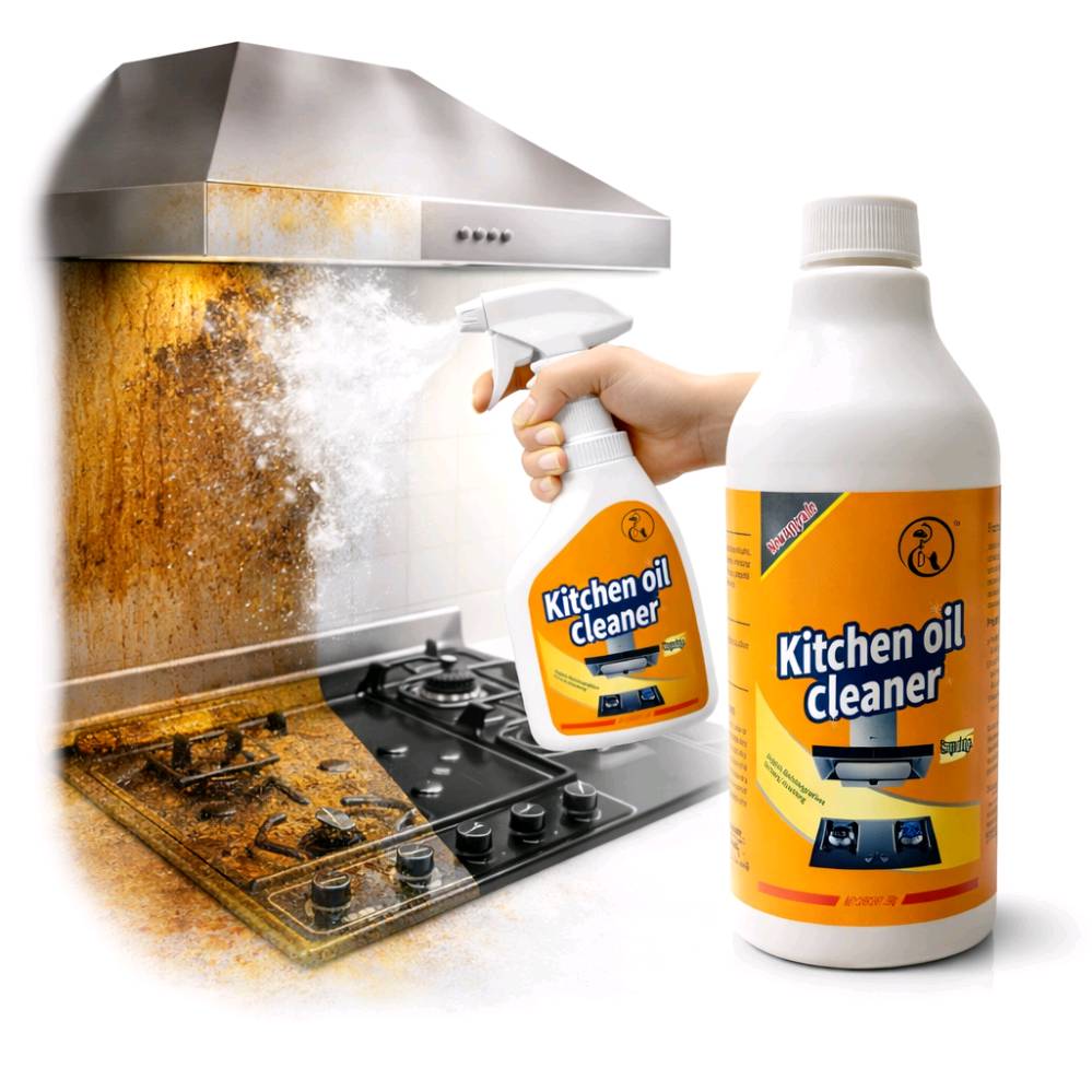 منظف زيوت المطبخ Kitchen Oil Cleaner – إصدار مطوّر

منظف زيوت المطبخ Kitchen Oil Cleaner بتركيبة قوية مصممة لإزالة بقع الدهون والزيوت العنيدة بسرعة وسهولة من مختلف أسطح المطبخ.

• تركيبة فعّالة تعمل على تفكيك بقع الزيوت والدهون بسرعة

• يساعد على إزالة الأوساخ والبقع المتراكمة بدون الحاجة إلى فك الشفاط

• مناسب لتنظيف شفاط المطبخ، مراوح الشفط، مواقد الغاز، طاولات العمل وحوض المطبخ

• يذوب في ماء دافئ (30–40 درجة مئوية) قبل الاستخدام

• يحتوي على مواد فعالة مثل المواد الخافضة للتوتر السطحي، القلويات الحبيبية، بيكربونات الصوديوم وسيليكات الصوديوم

• النوع: منظف زيوت ودهون المطبخ
• الوزن الصافي: 500 غرام
• مدة الصلاحية: 3 سنوات