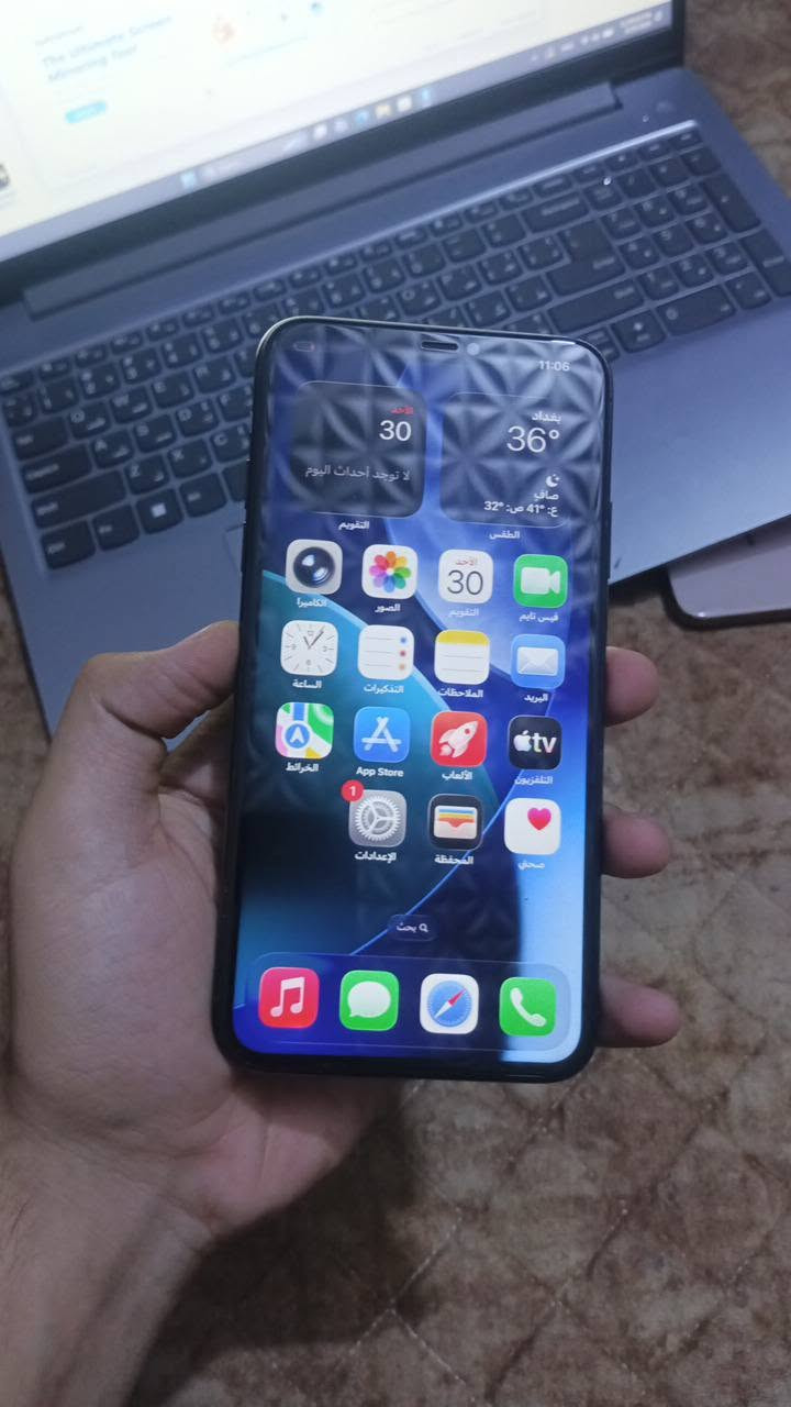 📱 آيفون 11 Pro Max
💾 الذاكرة: 256GB
📱 الشاشة: مبدلة، نوعية حلوة
🔋 البطارية: مبدلة، نوعية حلوة

✅ Face ID شغال
✅ الكامرات شغالة
✅ صوت الاتصال شغال
✅ كلشي شغال

⚠️ الملاحظة الوحيدة: الكامرات مرات ترجف، بس الصورة واضحة.

💰 السعر: 190 ألف

📍 المكان: بغداد – الكرخ – الحرية
🚚 التوصيل موجود

📲 للتواصل واتساب أو ماسنجر:
*********** مكلف بالنشر جهاز نظيف مال بنيه
