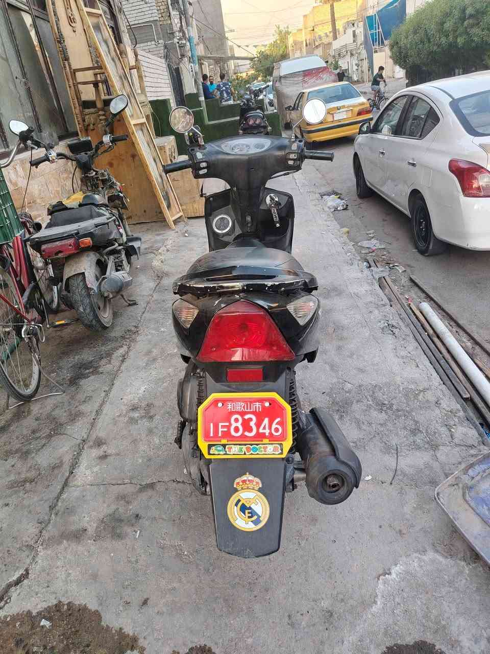 ثعلب جي تي ار
الدراجه رنبه قبل 6 اشهر محرك مفتوح تفيلس وزنجيل بس 
الدراجه مختمه من طول لطول ختم واحد حته المحرك مختم 
الدراجه نضيفه وكامله من كلشي مابيه اي نقص 
السعر 650 وبيه مجال بسيط 
المكان بغداد الشعله
***********
تواجد بلفيس قليل
