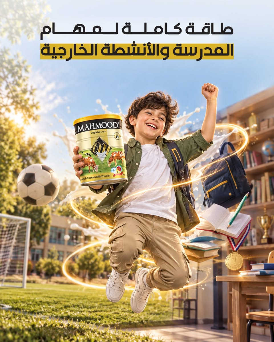 حليب • محمود • للمدرسة