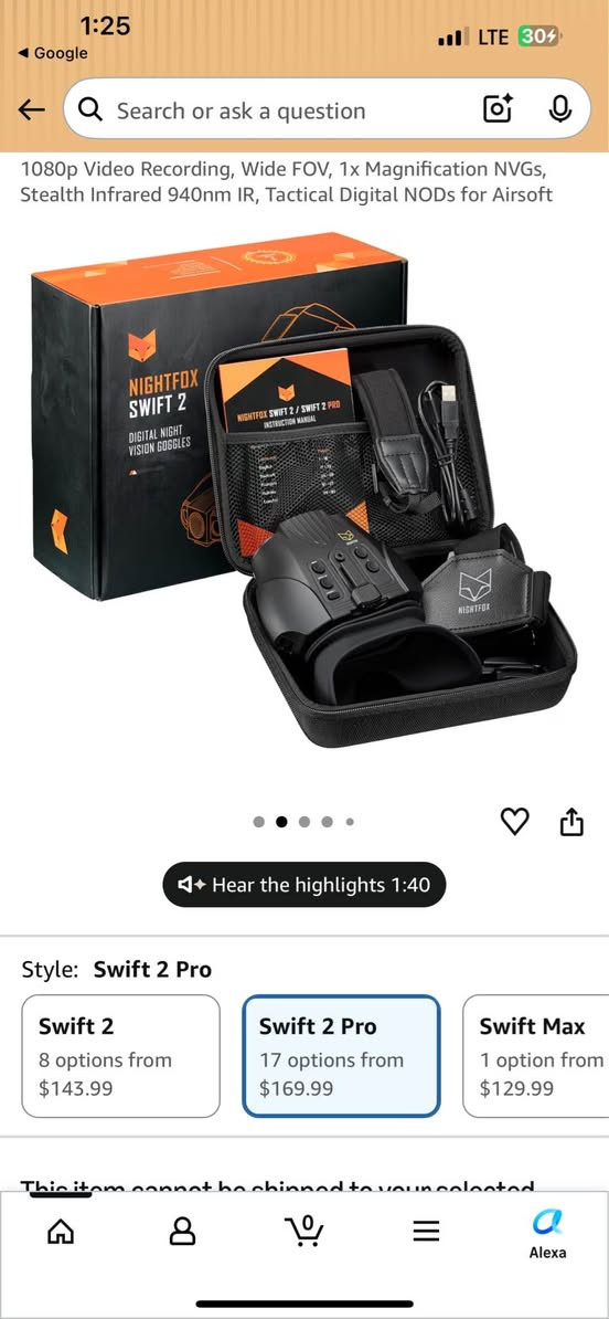 دوربینی شەوان مارکەی
nightfox
هی ئێرە نیە لە بەریتانیا کڕاوە تەنها لە کارتۆن دەرکراوە حسابی تازەی بۆ ئەکرێت.
١٥٠ دۆلار
سلێمانی
*********** السليمانية, العراق
