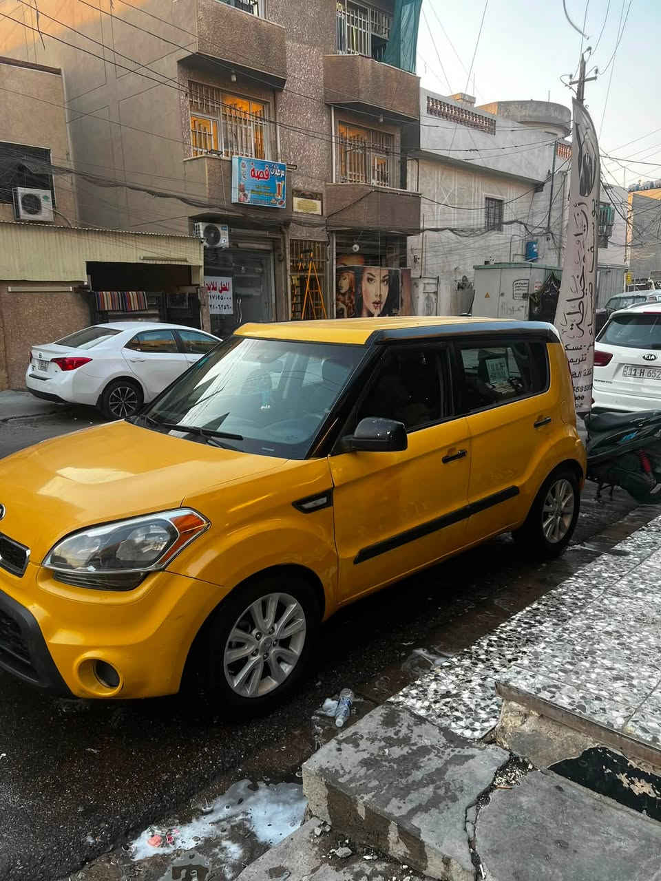 سلام عليكم كيه صول موديل 13   مكينه مكفوله تبريد شغال  *********** بغداد تخم تاير جديد  السعر 75
