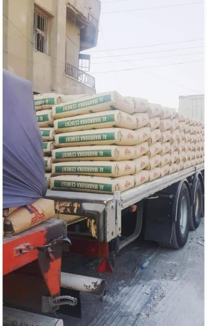 البصرة ساحة سعد • توصيل مواد بناء • كرينات تصعيد