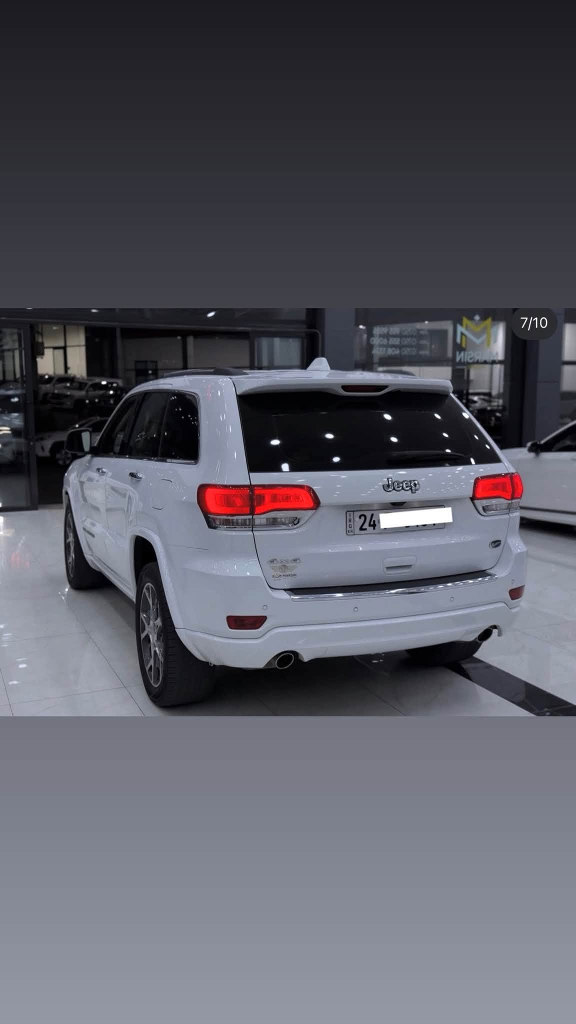 jeep grand cherokee overland
جيب كراند شيروكى  وكالة(هارلم)✅
بدون دعم بدون صبغ 
 السعر جوء صوق بلاشش ( 253$ )🔥🔥🔥
موديل (2019) 6 سلندر - محرك 3.6L
مواصفات (اوفرلاند) 1/1
١٥٠ الف كيلو ماشيه
سقف بانوراما - اوتو هولد 🚦
رادار امامي و خلفي - حساسات امامي و خلفي🅿️
كشنات جلد و كهربائيه 
كشنات تدفة و تبريد❄️🔥
تشغيل عن بعد - صندوق شفت✅
سيارة جك - اصعد و انزل⬆️⬇️
مكان السيارة - زاخو
رقم تلفون + واتساب☎️ 📞  
***********
