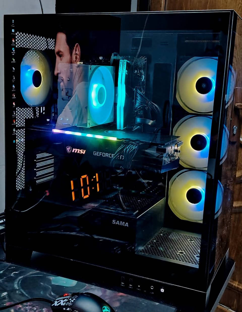 تحية طيبة للجميع
متوفر تجميعة كيمنك للبيع كيس فقط 
السعر مليون ١٥٠ الف

CPU I5 13400F 10 CORE 16 THERADS 
COOLER CPU DEEP COOL AG400 
M. B ASUS PRAIM B760M R DDR4 
RAM 8X2 16GB DDR4 TFORSE 3200MHZ
GPU RTX 3070 MSI X3FAN SUPRIM RGB
CASE BLACK SAMA X4 FAN ARGB TYPE C 
POWER XIGMATEK 600W PLUS 80 BRONZ
M. 2 NVME 256GB KINGSTON 
HDD 1TB WD

مكاني موصل توصيل موجود 
للتواصل *********** واتسب
