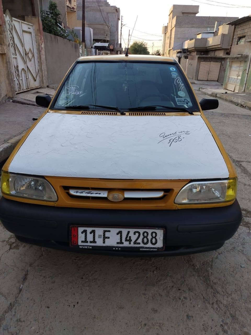 سايبة للبيع موديل ٢٠١١ رقم انكليزي مشروع وطني مكينة وكير نضاف شواصي نضاف طخم نضيف ستيرن جديد كاربون بانزين بيها ورقي شرط الوكالة وتحويل هيىة عليهة ٦٠ الف غرامة عليهة ١٠٠ ابيع نقد بس مكان السيارة موصل حي الشهداء الأيمن السعر ٢٦ وبيها مجال الشراي يتصل علرقم مامتواجد علفيس *********** ***********

