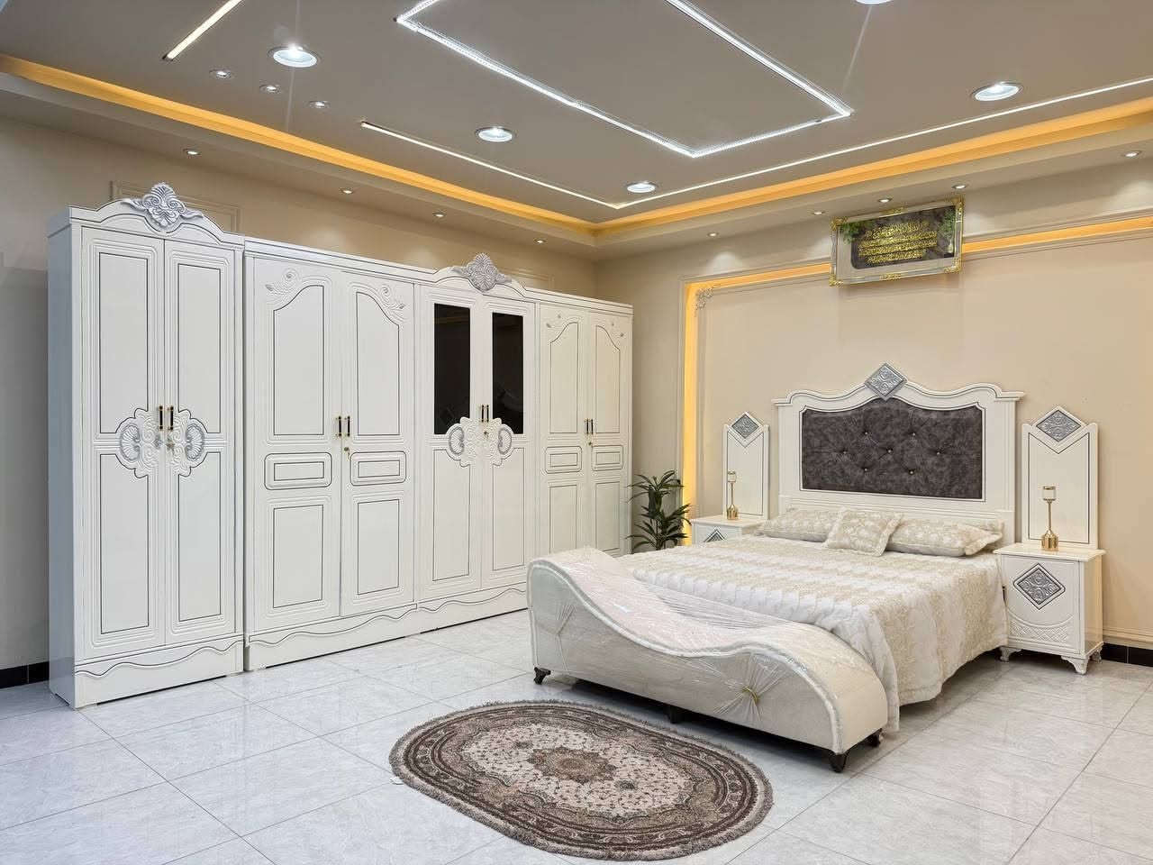غرفه نجارة • اقتصادية ٨ قطع • سرير ٢٠٠×١٦٠