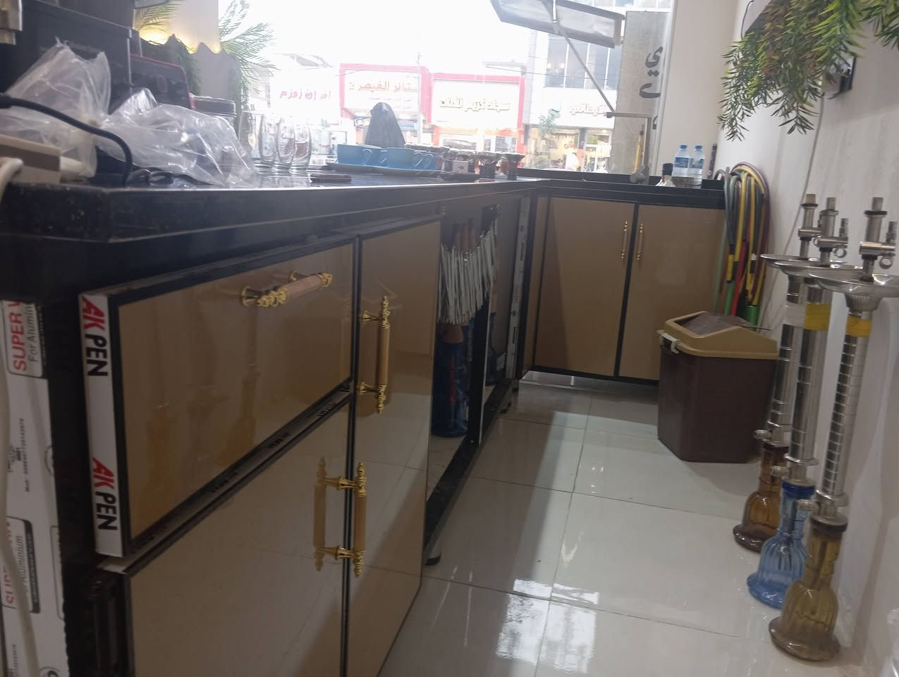 نراكيل • كاونتر مرمر • رخصة الادمن