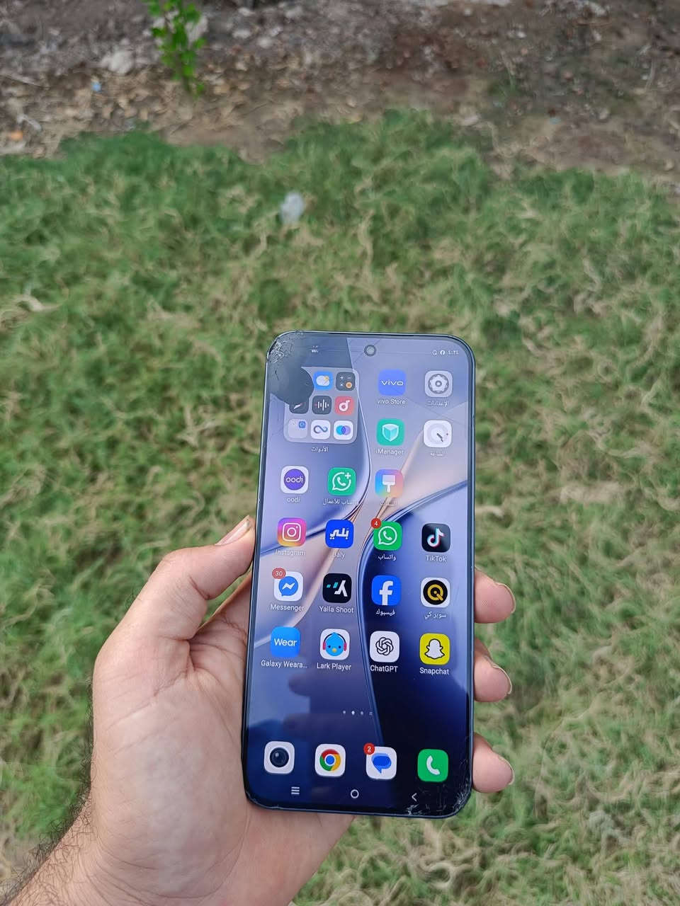 Vivo T5 Pro 5G
📱 AMOLED 6.83" — 144Hz
⚡ Snapdragon 7s Gen 4
🔋 بطارية 9020mAh — شحن 90W
📸 كاميرا 50MP
💾 256/8
💧 IP68/IP69
🤖 Android 16
🌐 5G

الجهاز بيه ضربه بشاشه بس كله شغال  اي اشكال مابيه 

اريده ب160
مكاني بابل مركز 

***********

نص مكتوب في الصور:
- لمحة عن الهاتف
- originOS 6
- ا اسم الجهاز )
- المعالج )
- ٢,٧ جيجا هرتز Snapdragon® 7s Gen 4 Mobile
- Platform ثماني النوى
- مساحة تخزين الهاتف )
- ٢٥٦ غ.ب
- ذاكرة الوصول العشوائي )
- ٨ غ.ب + ٨ غ.ب ©
- ضغط التخزين )
- ۲۰ غ.ب ©