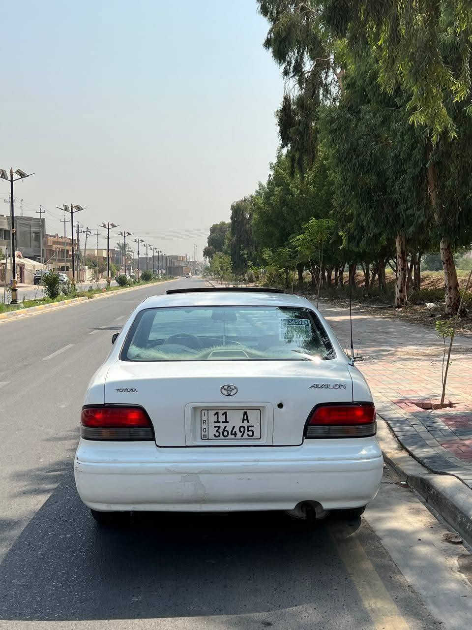 تويوتا. افلون.  موديل. 97.
رقم بغداد. انكليزي.  تحويل مباشر. 

كير. ومحرك حاويه. 6.سلندر. تدفئه تبريد. ثلج. 

تخم تاير نضيف حداديه نضيفه.كهربائيات كله شغال. 

فتحه. سقف. مكفوله من الضربه. القويه. والعيب الشرعي.  

السعر. 43.  العنوان كربلاء طويريج. ***********
