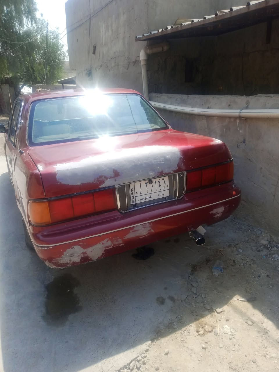 سيارة ارنب دفيدي موديل ٩٢ رقم بغداد  مكاني الشعب ***********

