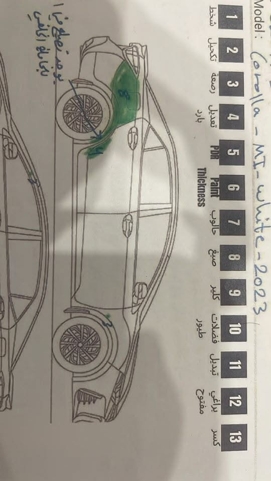 سلام عليكم،،
كورلا شركة شاز  موديل 23 ماشيه 68 كم.  رقم اربيل دولي كفاله عدا الجاملغ  خلفي  بالسونار طلع بي كلير  سعر 26 مليون بيها محال للاستفسار  ***********
